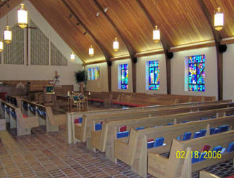 Our remodeled sanctuary. Photo taken in 2006.