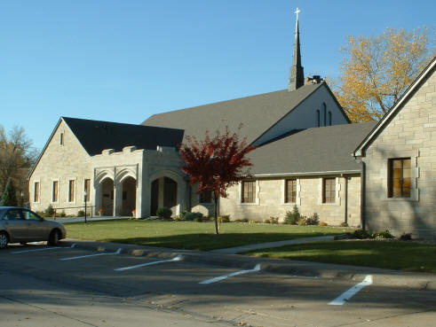 Current First Presbyterian Church located at 11th and Sheridan Streets.